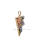 China Supplier Gold Color Triangle Chip Crystal Fang Pendant for Women Accessories